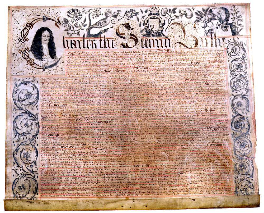 The Carolina Charter of 1663.