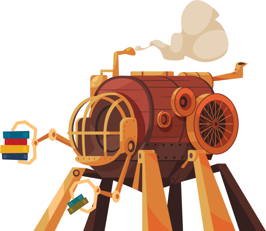 Mod Mech Crawler Illustration