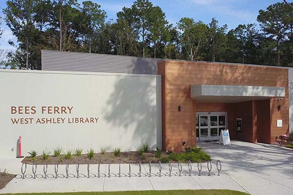 Exterior of the Bees Ferry West Ashley Library