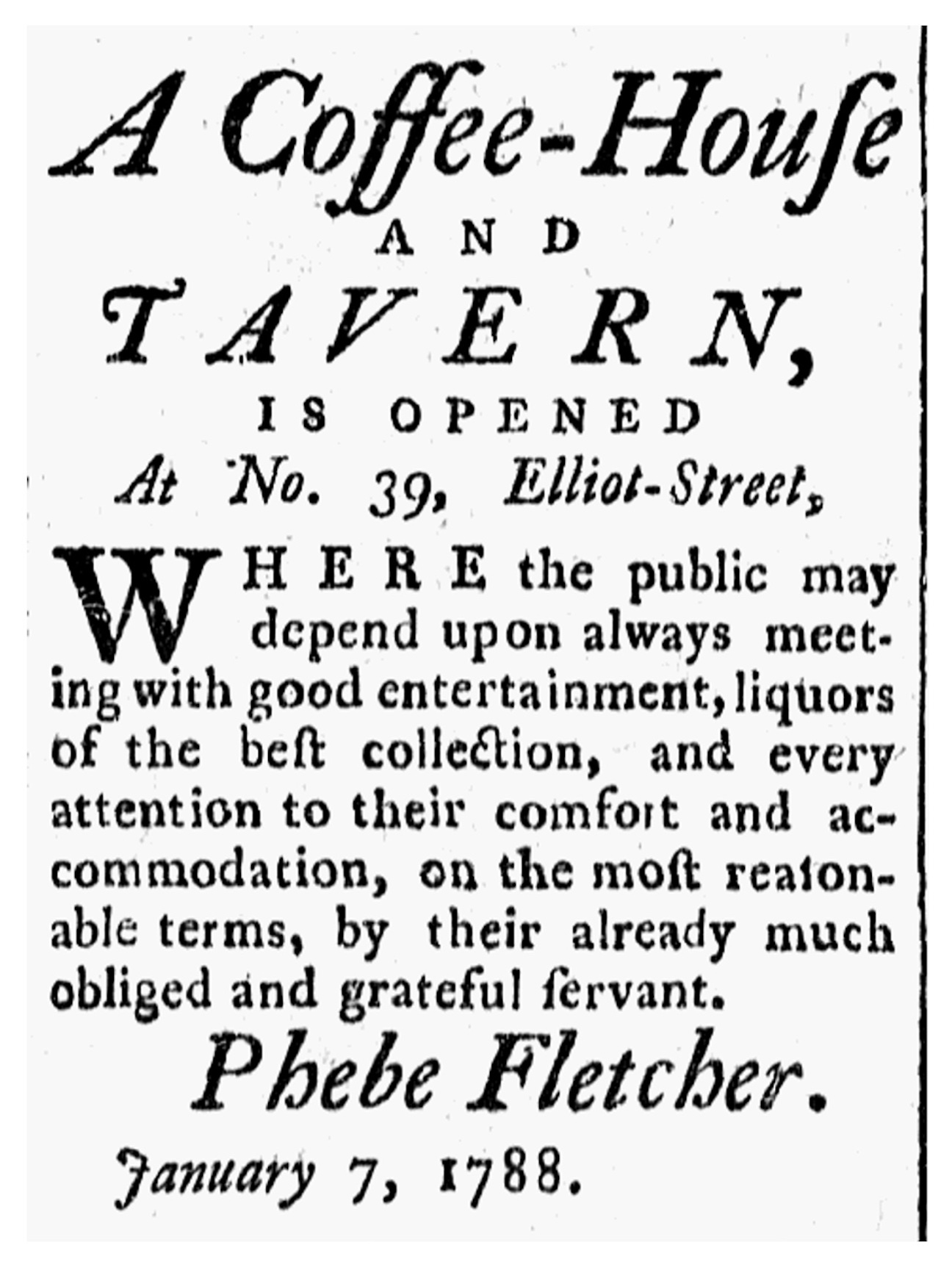 Phebe Fletcher: A ‘Magdalene’ in Revolutionary Charleston
