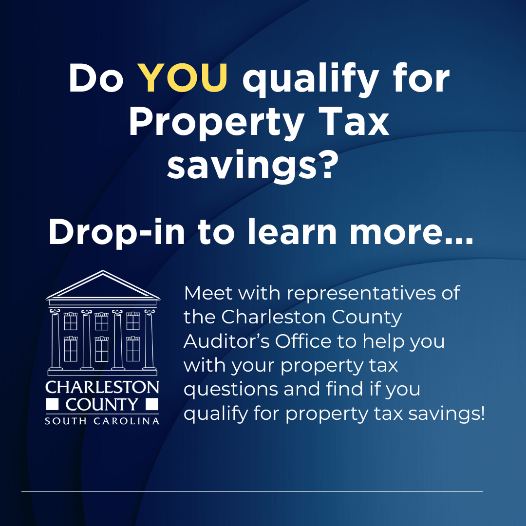 Drop-in event: Representatives of the Charleston County Auditor’s Office