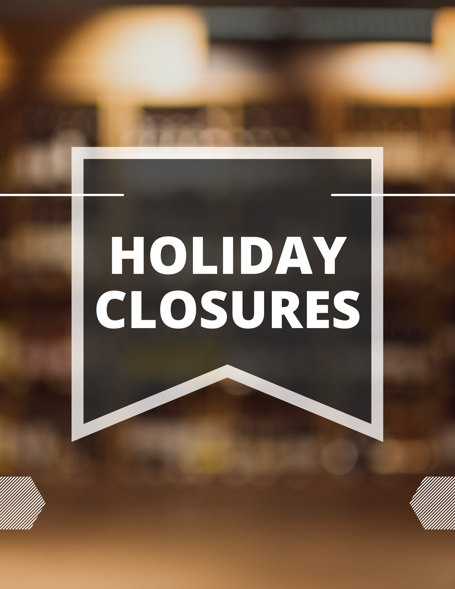 Christmas and New Year’s Holiday Library Closures