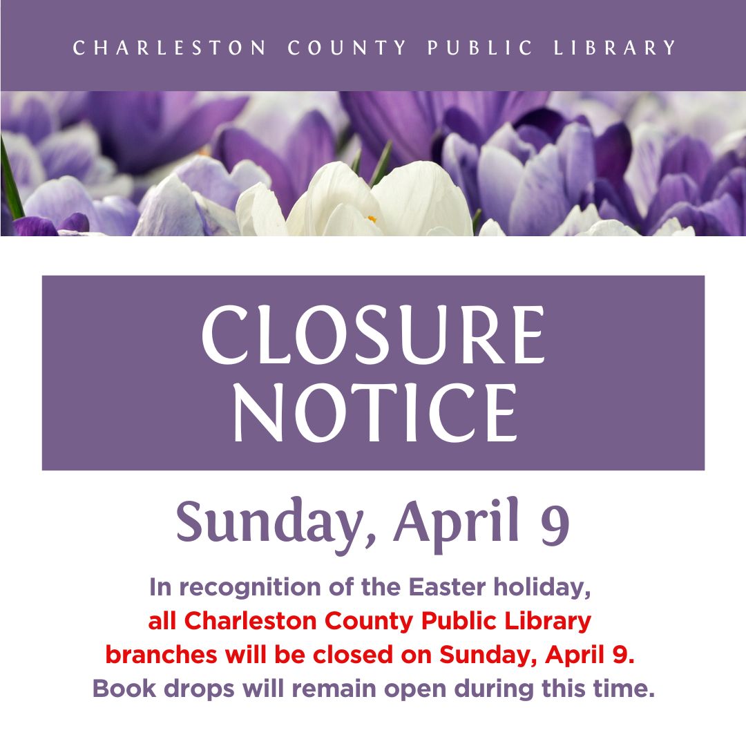 CCPL closed in observance of Easter on April 9