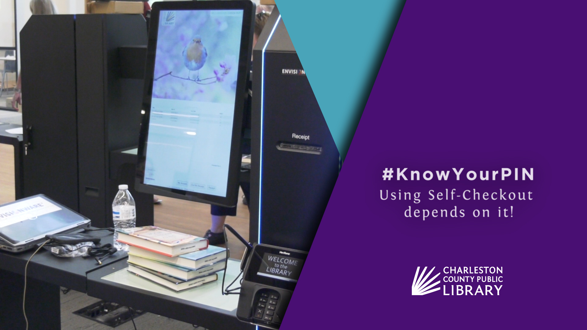 Know Your PIN! New self-check kiosks make checking out materials even easier