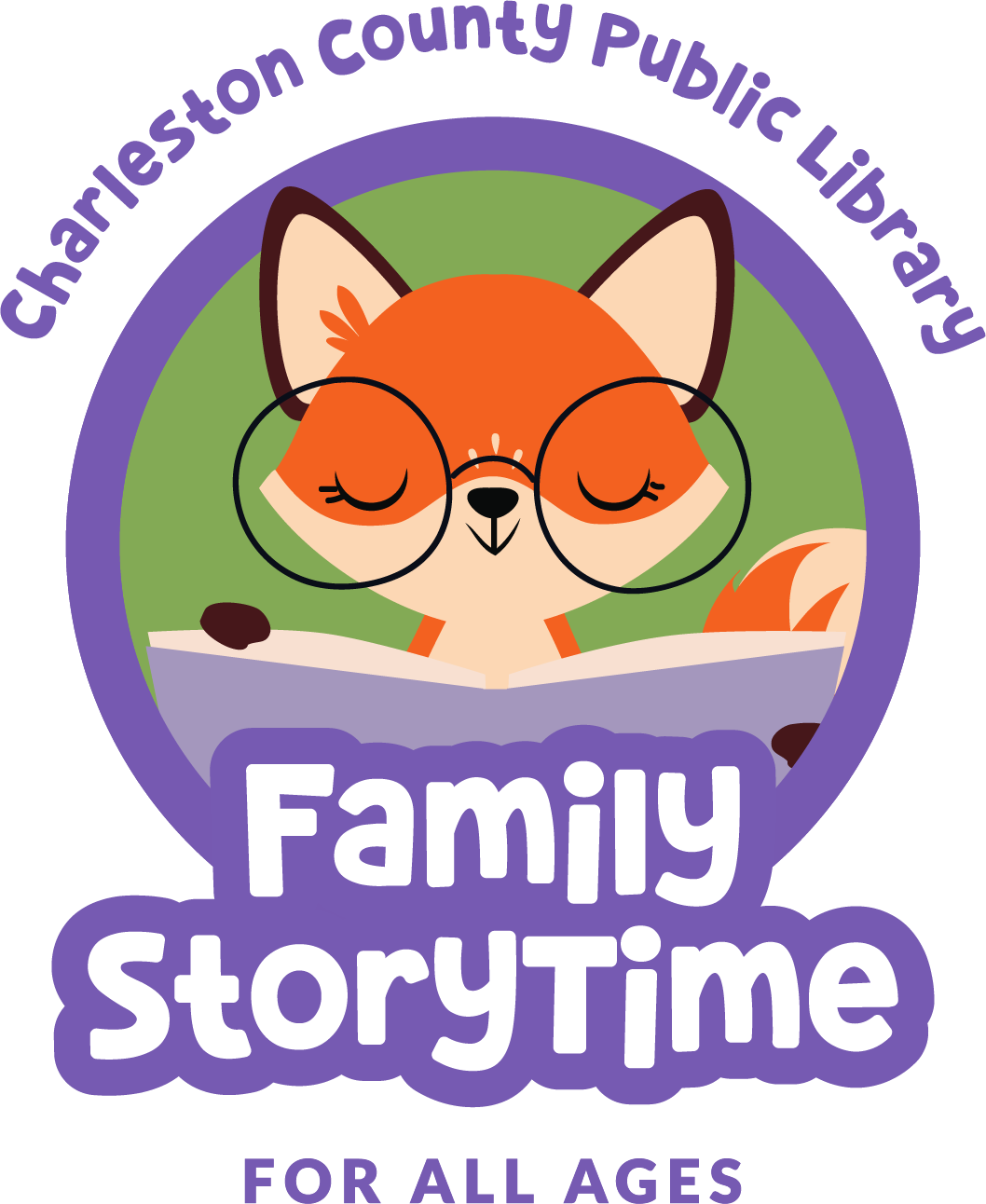Family Storytime Fox Badge
