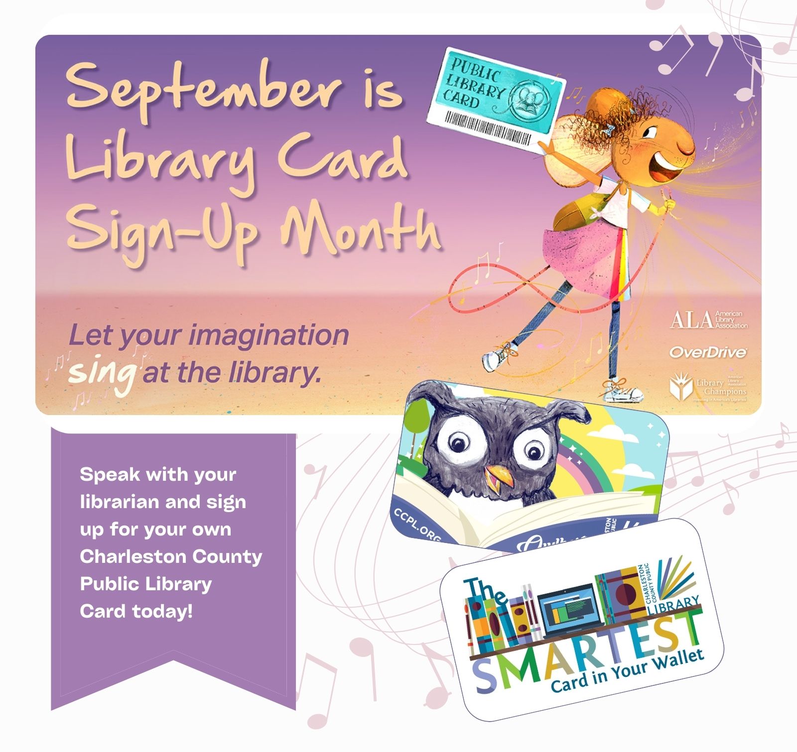 CCPL Celebrates Library Card Sign-Up Month in September