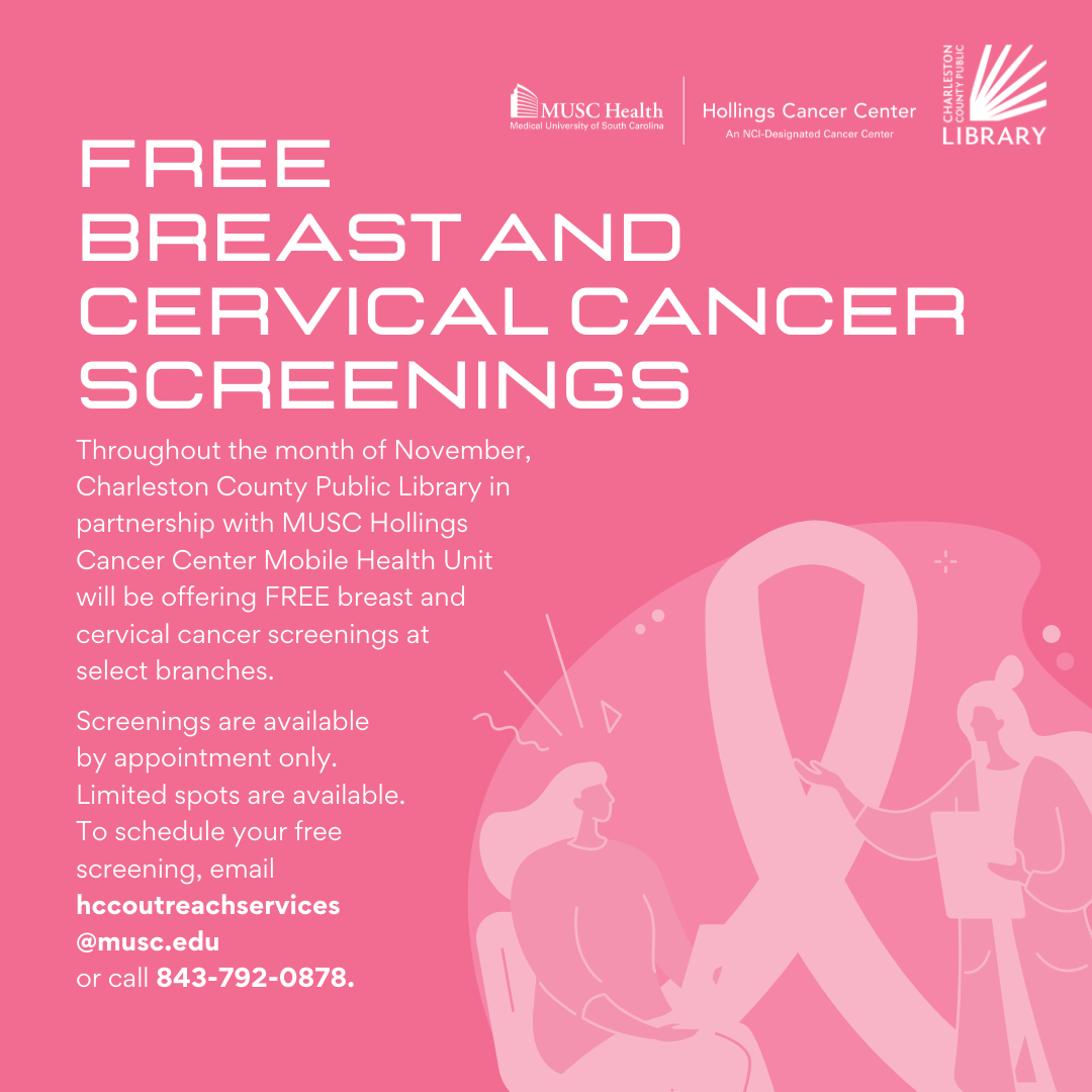 CCPL, MUSC Hollings Cancer Center team up for cancer screenings in November