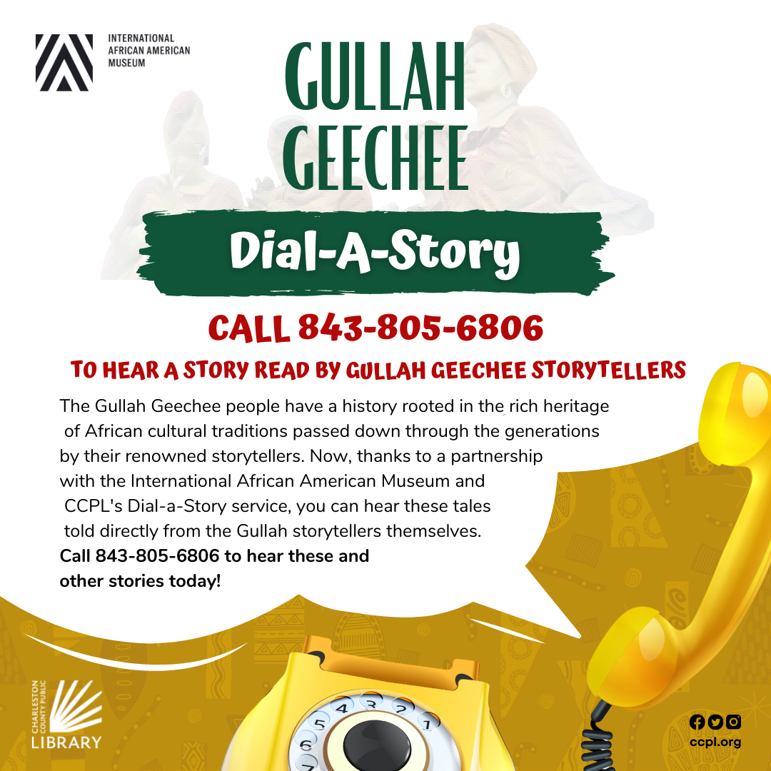 CCPL and IAAM bring Gullah storytellers to library’s Dial-a-Story service