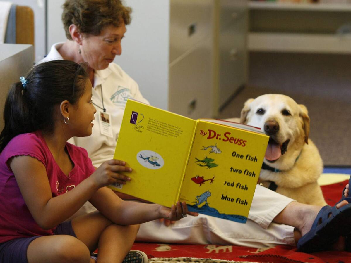 Paws for Reading at Bees Ferry West Ashley Library