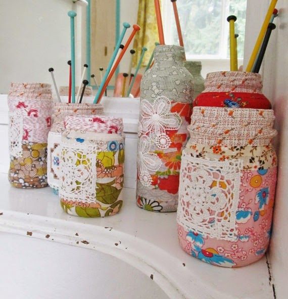 Spring Decorated Jars