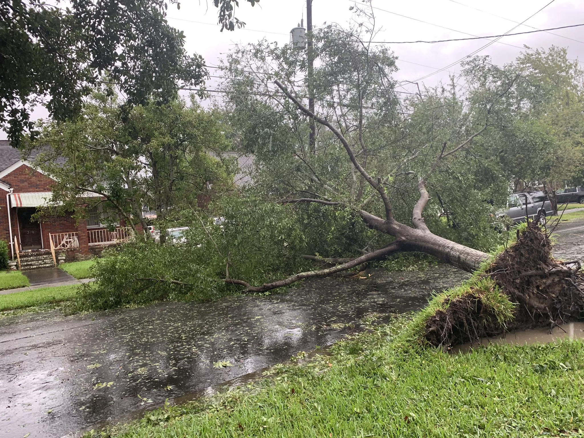 Storm damage Dorian