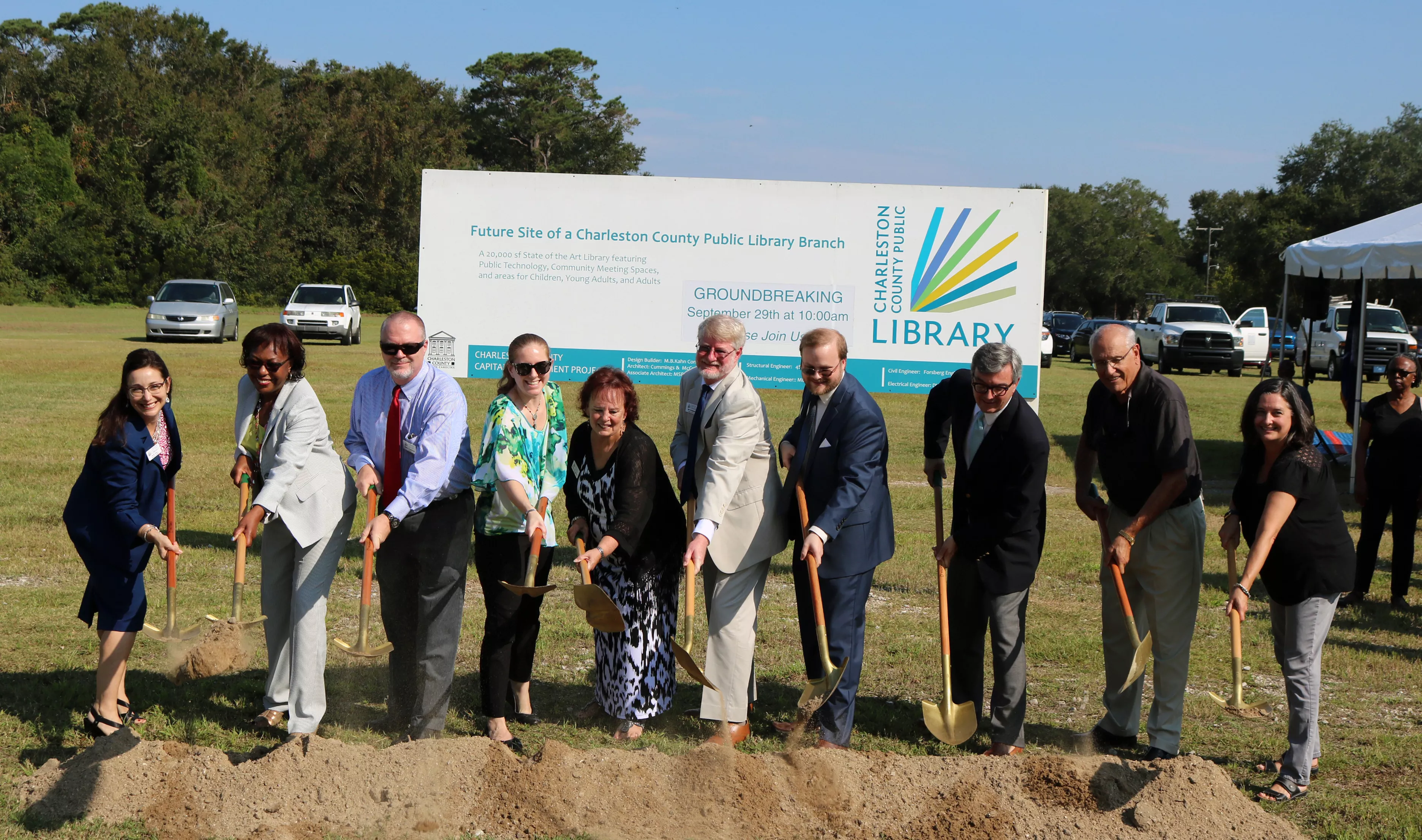 Baxter Patrick James Island groundbreaking ceremony