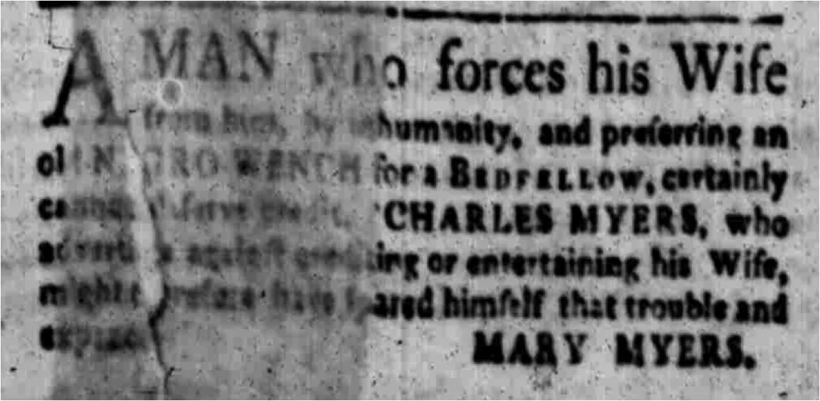 Mary Myers, 1768